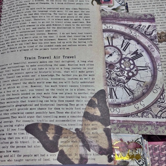 Altered composition book Unique, Handcrafted Covers journal travel planner - Picture 7 of 11